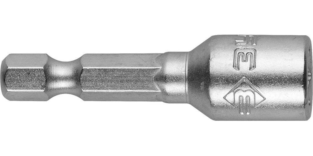 Биты Зубр Мастер 26392-08-02 с торцовой головкой, магнитные, Cr-V, тип хвостовика E 1/4, 8х45мм, 2шт биты зубр 2653 h40