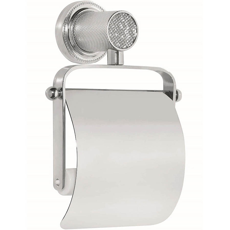 Держатель туалетной бумаги Royal Cristal 10921-CR с крышкой, хром