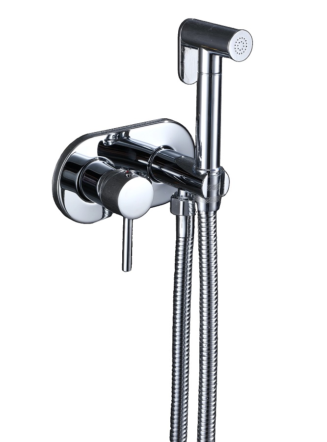 Гигиенический душ Capri CA1435-96, со смесителем, встраиваемый, хром