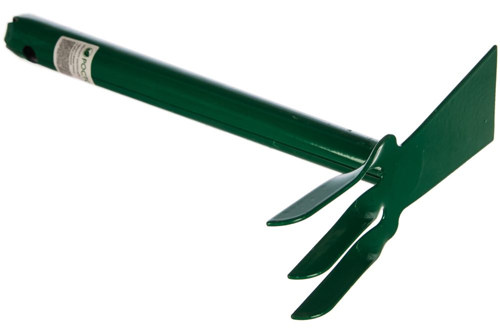 Мотыга-рыхлитель Росток 421424 лопатка, 60 мм, 3 зубца, металлическая ручка рыхлитель длина 30 см 3 зубца деревянная ручка с поролоном