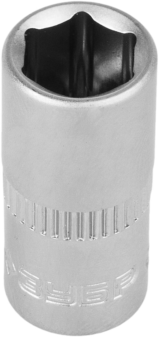 Головка торцовая Зубр Мастер 27715-08 Cr-V, FLANK, хроматированное покрытие, 8мм