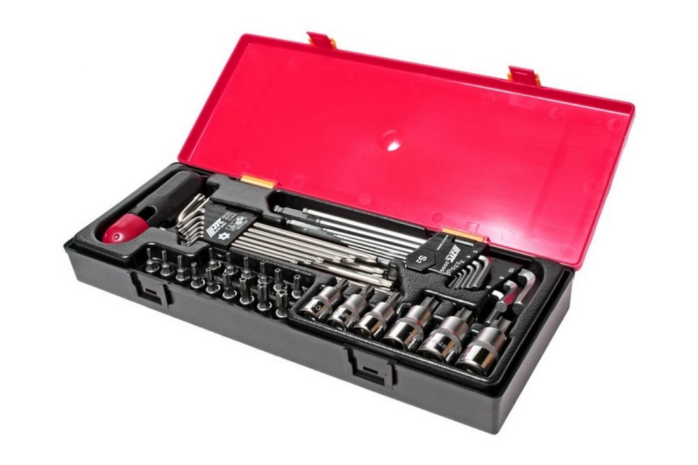 Набор JTC-K1401 инструментов TORX, HEX (ключи, головки с насадками) в кейсе 40 предметов