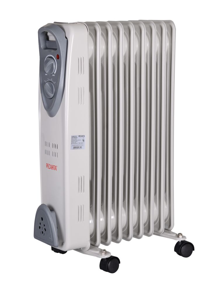 Радиатор масляный Ресанта ОМ- 9Н (2 кВт)