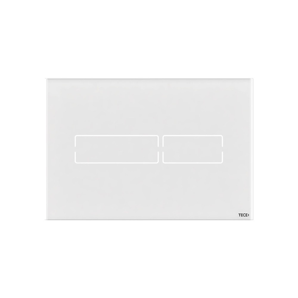 Панель смыва электронная lux mini 9240960, стекло, белое
