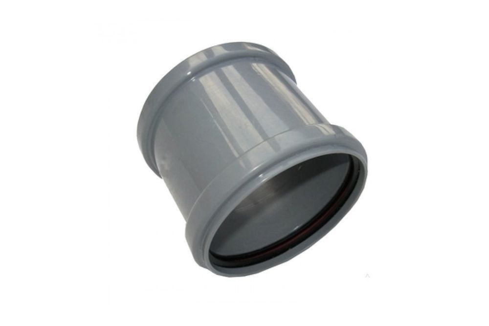 Муфта канализационная Синикон D 110 мм соединительная полипропилен (серая) муфта d40мм соединительная полипропилен серая