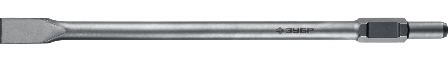 Зубило плоское Зубр Профессионал HEX 30 29375-35-600 35х600 мм плоское изогнутое зубило sds plus для перфораторов зубр