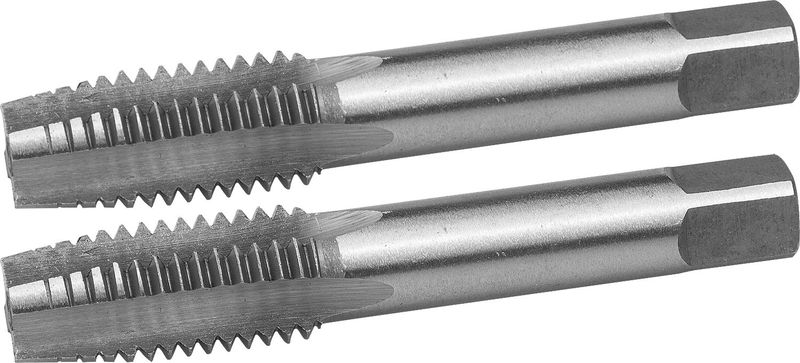 Комплект метчиков Зубр 4-28007-14-1.25-H2, М14x1.25мм, , сталь Р6М5, машинно-ручные одинарный машинно ручной метчик зубр
