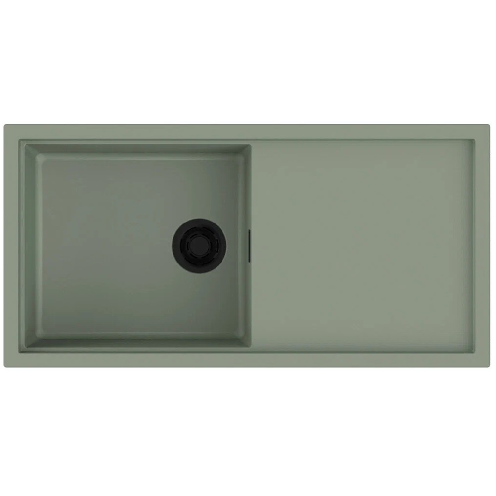 Мойка Sintesi 100-WG 4997128 1000х500 мм, материал Artceramic, 1 чаша, прямоугольная, цвет wind green - фото 1