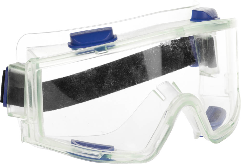 Панорамные прозрачные защитные очки Зубр Панорама 110230, монолинза, закрытого типа с непрямой вентиляцией защитные прозрачные очки зубр фотон 110244 закрытого типа с непрямой вентиляцией