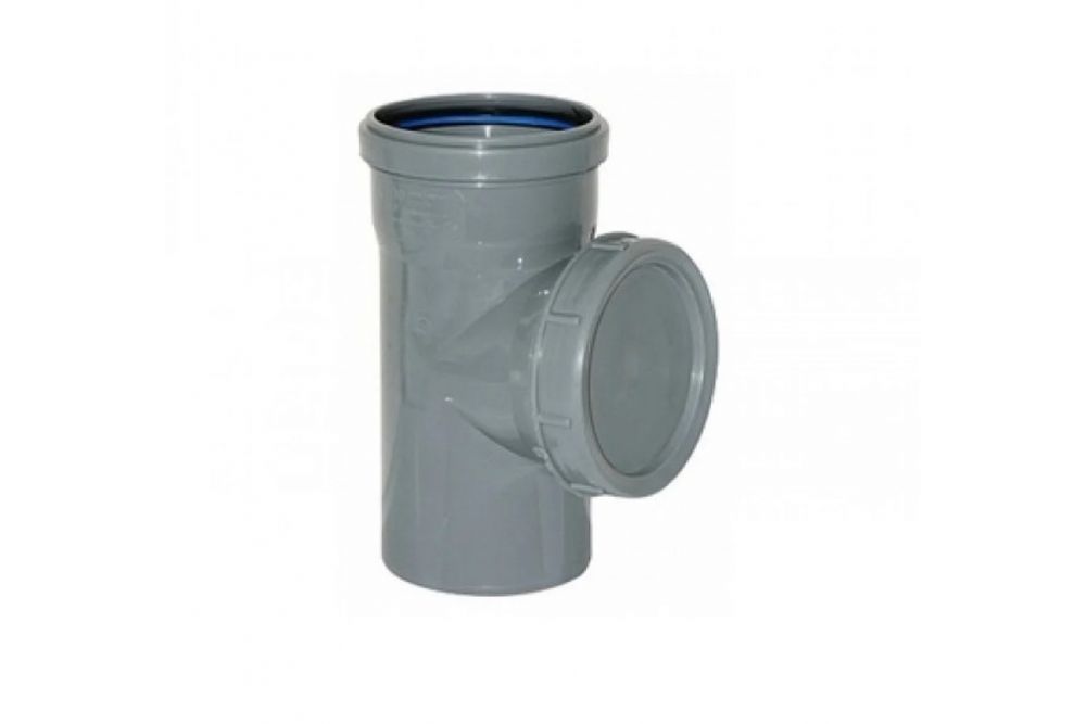 Ревизия канализационная Синикон D 110 мм, полипропилен (серый)