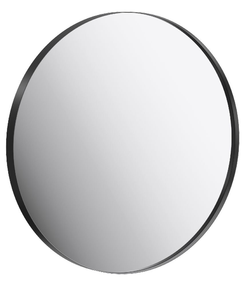 Зеркало Аквелла RM RM0208BLK 80 см в металлической раме, черное