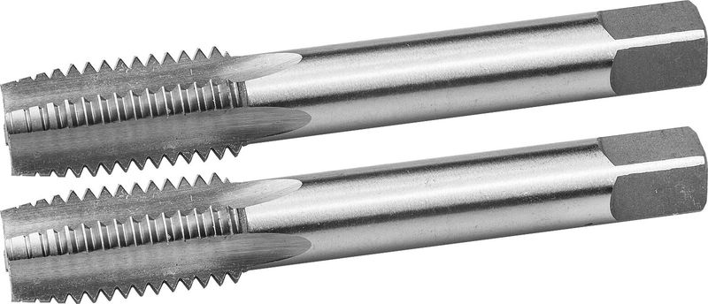 Комплект метчиков Зубр 4-28007-18-2.5-H2, М18x2.5мм, сталь Р6М5, машинно-ручные
