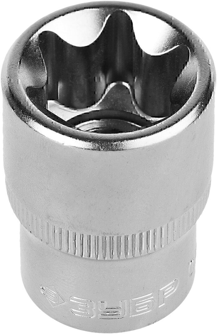 Головка торцовая Зубр Мастер 27719-24 Cr-V, E-TORX, хроматированное покрытие, E24 торцовая бита головка kraftool