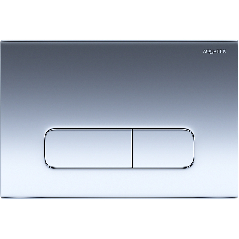Кнопка смыва Акватек Evolution new KDI-0000016, прямоугольные клавиши, хром глянец, пластик