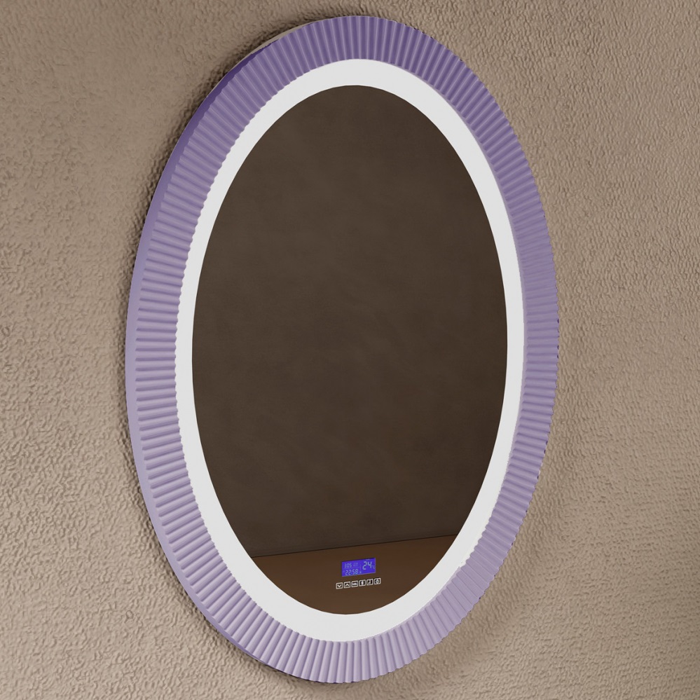 Зеркало Stein AS6601Violett 60х80 см, для ванной с подсветкой, цвет фиолетовый