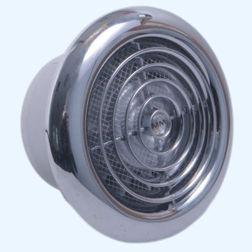 Вентилятор MM 100 круглый 60 м3/ч, с обратным клапаном, серый, сверхтонкий