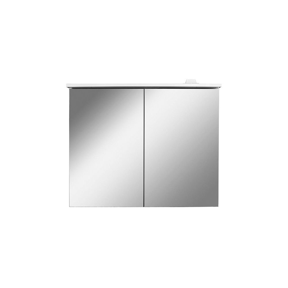 Зеркальный шкаф Spirit 2.0 80см с LED подсветкой, белый глянец M70AMCX0801WG - фото 1