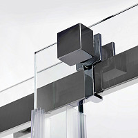 Душевая дверь WasserKRAFT Alme 15R05 1200х2000, прозрачное стекло, профиль серебро от Водопад  фото 3