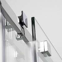 Душевая дверь WasserKRAFT Alme 15R05 1200х2000, прозрачное стекло, профиль серебро от Водопад  фото 4
