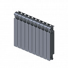 Радиатор биметаллический Rifar Monolit RM500-10 MVR 7012 500/100мм 10 секций, правое нижнее, титан