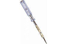 Отвертка индикаторная FIT 56529, белая ручка, 100-500 В, 190 мм от Водопад  фото 1