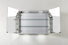 Зеркальный шкаф BelBagno SPC-2A-DL-BL-900 900х130х700 с нижней подсветкой двери, с 2-х сторонним зеркалом от Водопад  фото 5