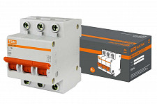 Автоматический выключатель Tdm ВА47-63 SQ0218-0019, 3Р, 16 А, 4,5 кА х-ка С от Водопад  фото 1