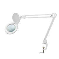 Лупа Rexant 31-0403 на струбцине , круглая, 5D, с подсветкой 56 SMD LED, белая от Водопад  фото 1