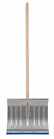Лопата для уборки снега Сибртех 61582 алюминиевая, 430х370х1350 мм, деревянный черенок от Водопад  фото 2