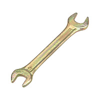 Ключ рожковый Rexant 12-5824-2 10х11мм, желтый цинк от Водопад  фото 1