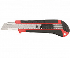 Нож технический Курс Контур 10173, 18 мм усиленный, прорезиненный, лезвие 15 сегментов от Водопад  фото 1