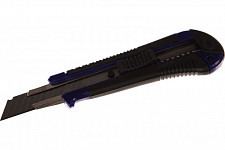 Нож технический пластиковый MOS 10197М, обрезиненный 18 мм от Водопад  фото 1
