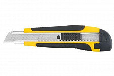 Нож технический FIT 10243, 18 мм усиленный прорезиненный, лезвие 15 сегментов от Водопад  фото 1
