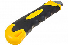 Нож технический FIT 10261, 18 мм усиленный прорезиненный, кассета 3 лезвия, автозамена лезвия от Водопад  фото 2