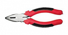Плоскогубцы комбинированные FIT "Стандарт" 48180 красно-черные пластиковые ручки, полированная сталь 180 мм от Водопад  фото 1