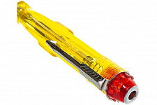 Отвертка индикаторная Курс 56501, желтая ручка 100 - 500 В, 140 мм от Водопад  фото 2