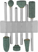 Набор насадок шлифовальных абразивных по металлу Stayer 29921-H6 6 предметов, для гравёра и электродрели, оксид алюминия от Водопад  фото 1