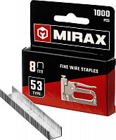 Скобы для степлера Mirax 3153-08 узкие 8 мм тип 53 1000 шт. от Водопад  фото 1