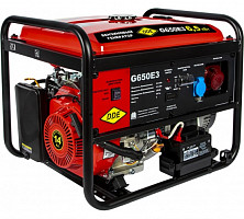 Генератор бензиновый DDE G650E3 917-446 1+3ф, 6,0/6,5 кВт, бак 25 л, 89 кг, дв-ль 14 л.с., элстарт от Водопад  фото 1
