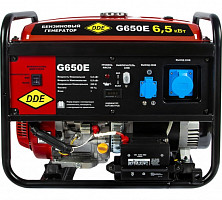 Генератор бензиновый DDE G650Е 917-439 1ф, 6,0/6,5 кВт, бак 25 л, 88 кг, дв-ль 14 л.с., элстарт от Водопад  фото 2
