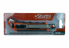 Нож Sturm! 1076-08-05, 18 мм, с отсеком для хранения лезвий от Водопад  фото 5
