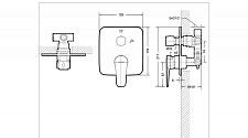 Смеситель для ванны и душа Bravat Source PB8173218CP-2-ENG хром от Водопад  фото 2