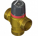 Клапан смесительный термостатический Rommer RVM-0121-164320 для систем отопления и ГВС 3/4&quot; НР 20-43°С KV 1,6 (боковое смешивание)