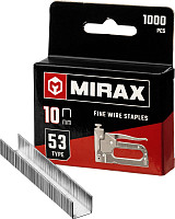 Скобы для степлера Mirax 3153-10 узкие 10 мм тип 53 1000 шт. от Водопад  фото 1