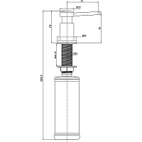 Дозатор для жидкого мыла Paulmark Brevit D005-GM вороненая сталь от Водопад  фото 2