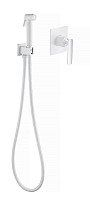 Гигиенический душ Timo Torne 4389/00-16SM со смесителем, встраиваемый, хром / белый от Водопад  фото 1