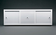 Экран под ванну A-Screen 3 дверцы, белый матовый 900-1200 мм, высота до 650 мм, белый / серый / черный профиль от Водопад  фото 2