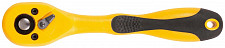 Трещотка FIT 62358, полностью прорезиненная ручка, 1/4", 72 зубца от Водопад  фото 2
