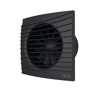 Бытовой вентилятор Diciti Silent 4C Matt black, D100 мм, 25 дБ, 90 м3/ч, ABS-пластик, черный, обратный клапан от Водопад  фото 1