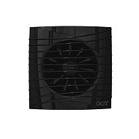 Бытовой вентилятор Diciti Silent 4C Obsidian, D100 мм, 25 дБ, 90 м3/ч, ABS-пластик, черный глянец, обратный клапан от Водопад  фото 2